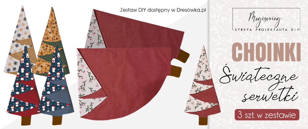 Świąteczne serwetki - choinki