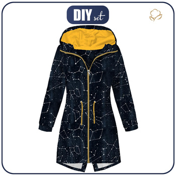 DAMENPARKA (ANNA) - KONSTELLATIONEN M.2 (GALAKTISCHE TIERE) / navy - Softshell S