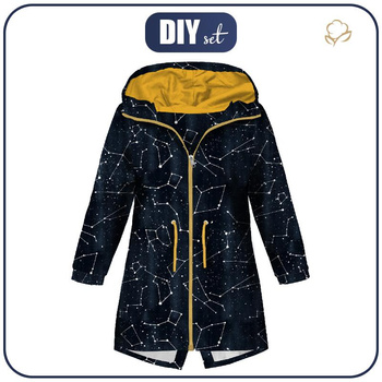 KINDERPARKA (ARIEL) - KONSTELLATIONEN M.2 (GALAKTISCHE TIERE) / navy - Softshell (146/152)