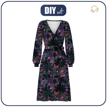UMSCHLAG ELEGANTES MIDI KLEID (BIANCA) - FLORAL m. 7 - Nähset M