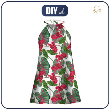 KLEID "DALIA" MINI - ANTHURIUM - Nähset 