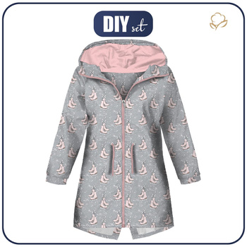 KINDERPARKA (ARIEL) - ROSA SCHLITTSCHUHE (WINTER) - Softshell (122/128)