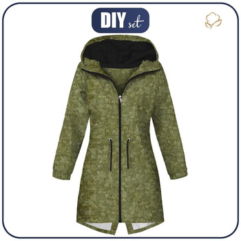 DAMENPARKA (ANNA) - KASTANIENBLÄTTER Ms. 2 / grün (HERBSTFARBEN) - Softshell M