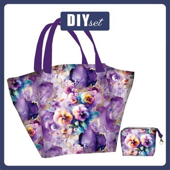 XL Tasche mit Utensilientasche 2 in 1 - ALCOHOL PASTEL WZ. 4 - Nähset