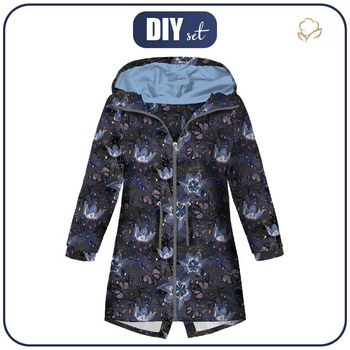 KINDERPARKA (ARIEL) - MONDLILIEN (VERZAUBERTE NACHT) - Softshell (122/128)