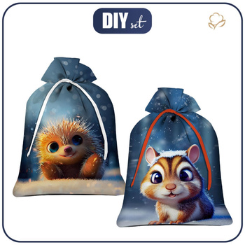 Geschenkbeutel - ANIMIERTE TIERE Ms. 6 - Nähset - KLEIN