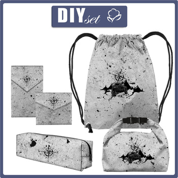 SCHÜLERPAKET - JEEP / beton - Nähset