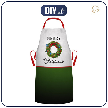 Weihnachtsschürze - MERRY CHRISTMAS / kranz