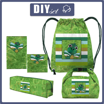 SCHÜLERPAKET - DRACHE DINO - Nähset