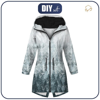 DAMENPARKA (ANNA) - WALD OMBRE (WINTER IM GEBIRGE) - Softshell XXL
