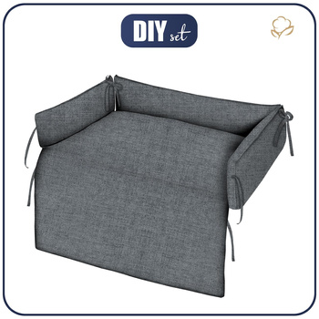 TIERBETT - LEINEN / grau - Nähset - L