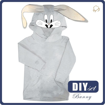 KINDER HOODIE (PARIS) - BUNNY - Nähset (86/92)