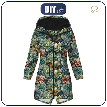 DAMENPARKA (ANNA) - SUCCULENT PLANTS MS. 8 - Nähset L