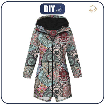 DAMENPARKA (ANNA) - GLASMALEREI / aqua - Softshell S