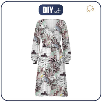 WICKEL MIDI KLEID (BIANCA) - LUXE TROPICAL M. 1 - Nähset