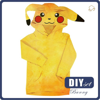 KINDER HOODIE (PARIS) - ELECTRICITY - Nähset (98/104)