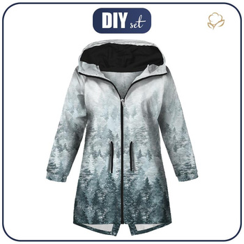 KINDERPARKA (ARIEL) - WALD OMBRE (WINTER IM GEBIRGE) - Softshell (158/164)