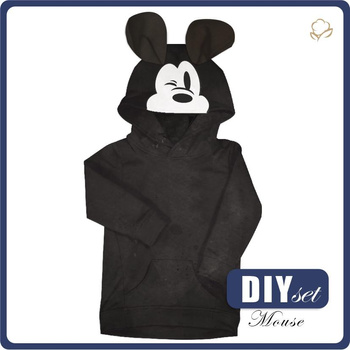 KINDER HOODIE (PARIS) - MOUSE - Nähset (122/128)