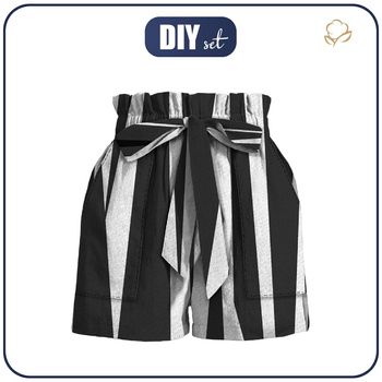 PAPERBAG SHORTS - STREIFEN - Nähset XL