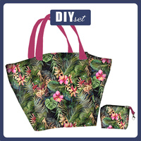 XL Tasche mit Utensilientasche 2 in 1 - WILD JUNGLE wz.2- Nähset