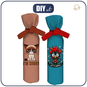 Weinflaschen-Überzug - I'M SORRY - DIY set
