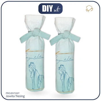 Weinflaschen-Überzug - CONGRATULATIONS! - DIY set