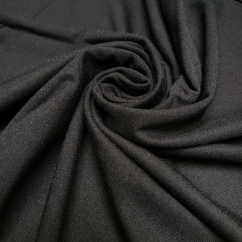 Bambusjersey mit Elasthan - SCHWARZ