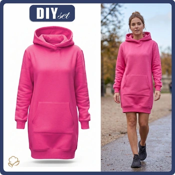 DIY Set - HOODIE (LUXA) - DARK PINK