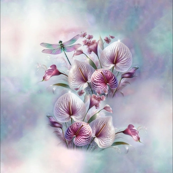 PASTEL BLOOM WZ. 4 - PANEL (60cm x 50cm)