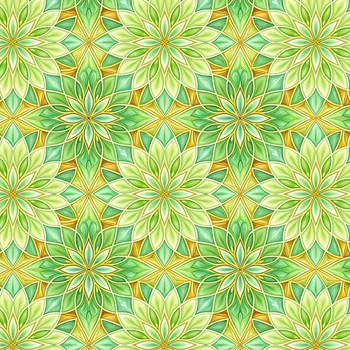 Stained Garden wz. 3/ lime cream