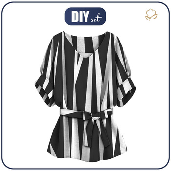 KIMONO BLOUSE - STRIPES - sewing set