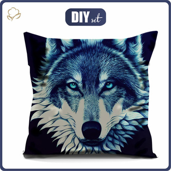 PILLOW 45X45 - WOLF - front + back