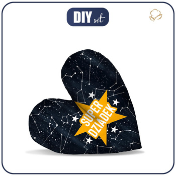 DECORATIVE PILLOW HEART -  SUPER DZIADEK / CONSTELLATIONS