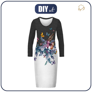 PENCIL DRESS (ALISA) - BUTTERFLY PAT. 2 - sewing set M