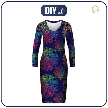 PENCIL DRESS (ALISA) - MANDALA pat. 4 - sewing set M