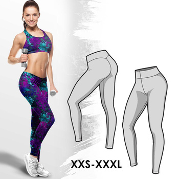 PAPER SEWING PATTERN - SPORTS LEGGINGS (XXS-XXXL)