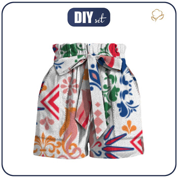 PAPERBAG SHORTS - FOLK - sewing set M