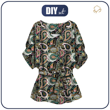 KIMONO BLOUSE - PAISLEY PAT. 4 - sewing set