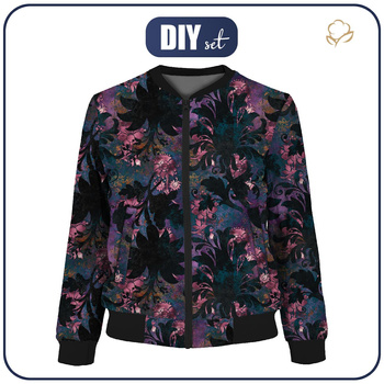 WOMEN’S BOMBER JACKET (KAMA) - FLORAL  pat. 7 - sewing set M