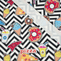 FAST FOOD - Waterproof woven fabric