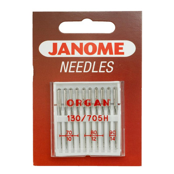 Woven fabric needles JANOME 10 pcs set - mix