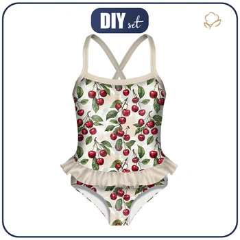 Girl's swimsuit (98-104) - TUTTI FRUTTI WZ. 26 - sewing set