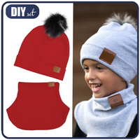 RED - Cap and loop creative sewing set
