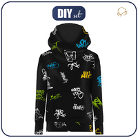 UNISEX HOODIE (HYDRA) - GRAFFITI - sewing set (86/92)
