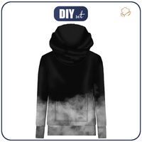 UNISEX HOODIE (HYDRA) - SMOKE - sewing set (86/92)