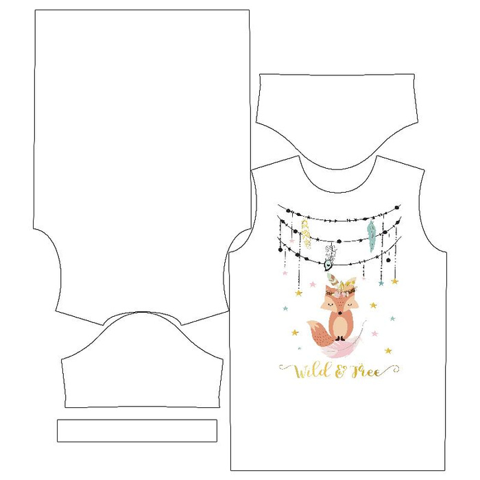 KINDER T-SHIRT- PARTY (WILD & FREE) - Single Jersey (92/98)