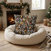 DOGS WZ. 1 / CHRISTMAS - tkanina wiskozowa