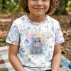 CUTE HIPPO - panel (60cm x 50cm)  Cotton woven fabric