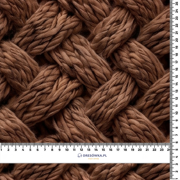 DESIGN - BROWN - Woven Fabric for tablecloths
