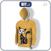 MĘSKA BLUZA Z KAPTUREM (COLORADO) - KOT FRIDA (DIA DE LOS MUERTOS) - zestaw do uszycia XXXL